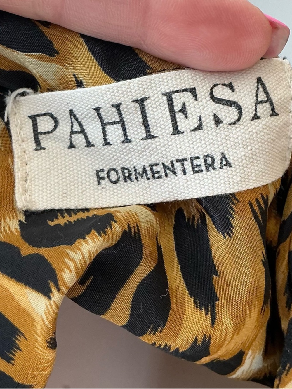 Formentera Wildlife Print 100% Silk Lingerie Shirt Dress Loungewear Cruise SZ 4 - Picture 2 of 8